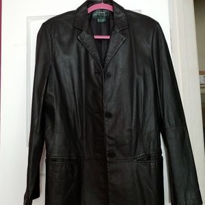 Ralph Lauren Black Leather coat